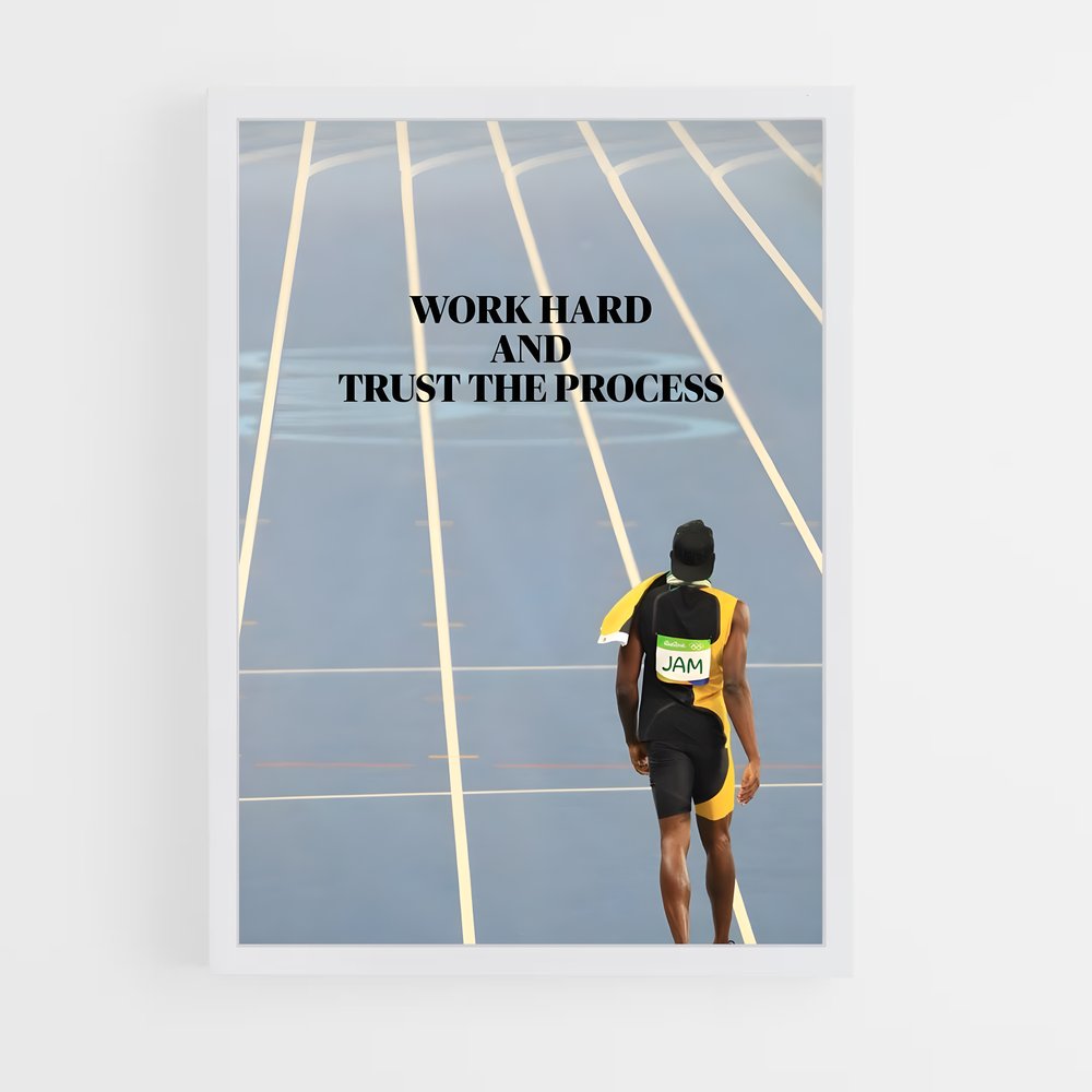 Poster Usain de bolt – affiche Athlétisme (vue 3)